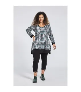 T-shirt stampa zig zag donna SPG woman art.21532
